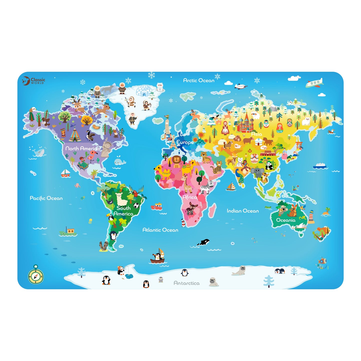 Rompecabezas del Mapa del Mundo