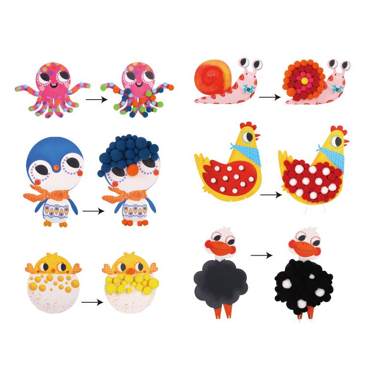 Kit de Pompom Personajes