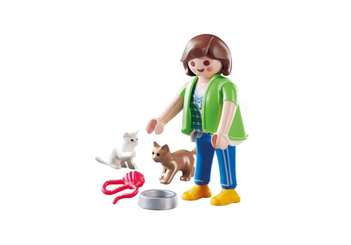 Mujer con Gatitos Playmobil
