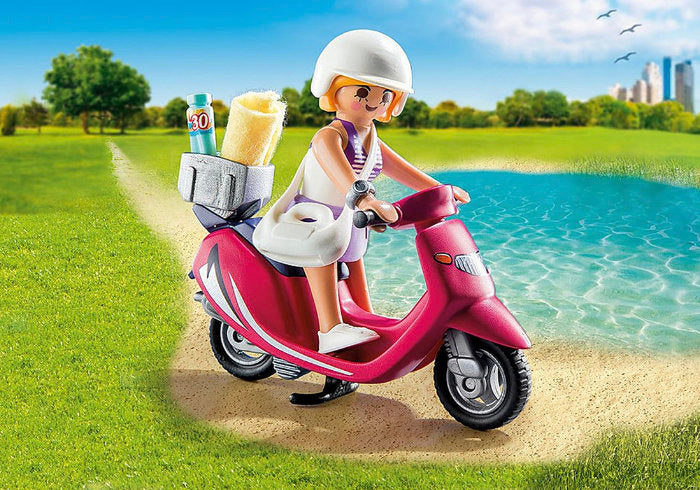 Chica con Scooter Playmobil