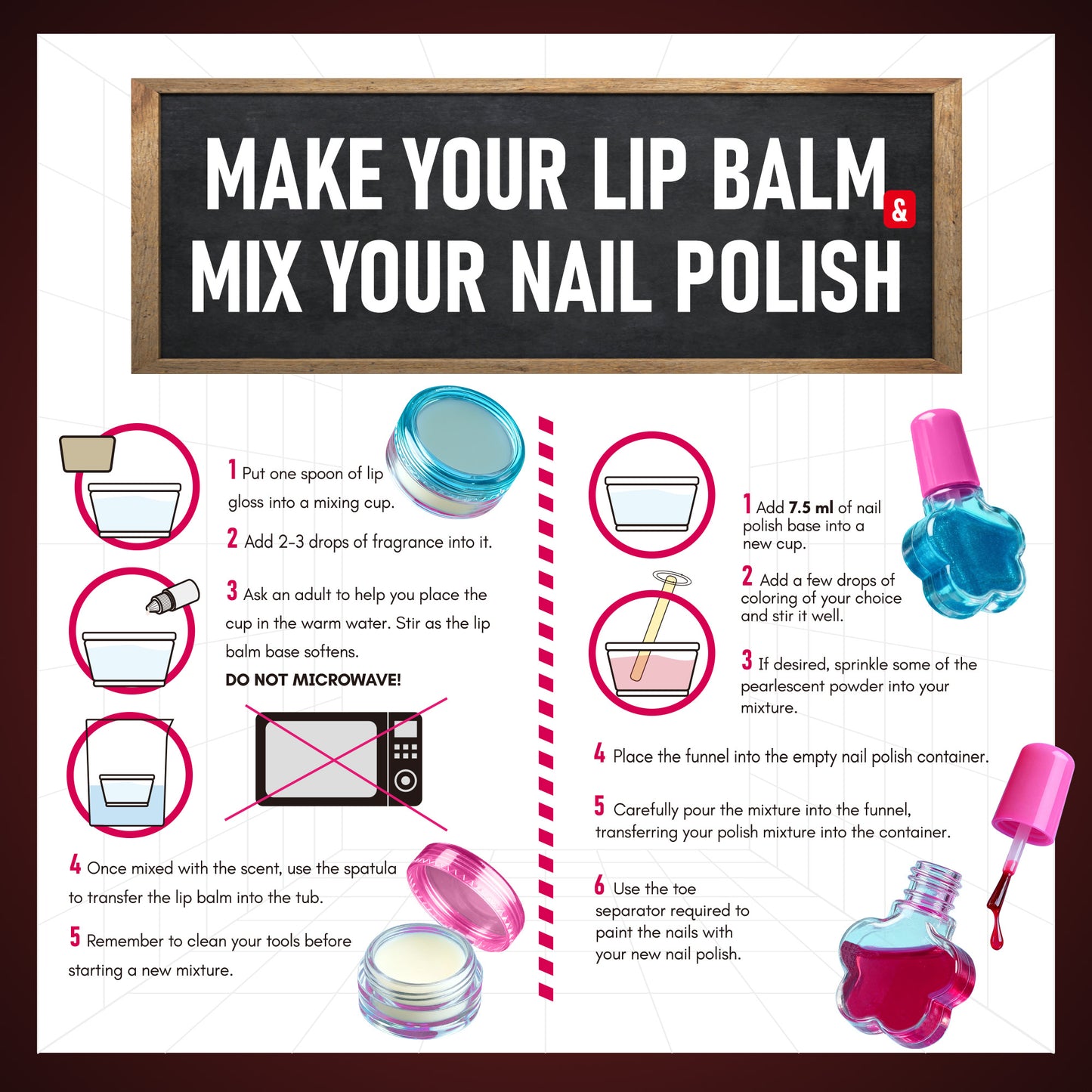 Kit Creativo de Esmaltes y Labial