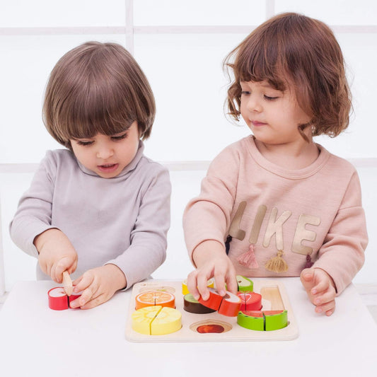 Rompecabezas de corte de frutas