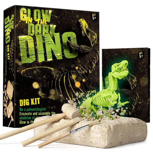 Kit de Excavación T-Rex que Brilla en la Oscuridad