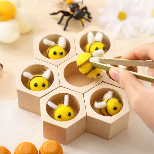 Juego de Abejas de Madera
