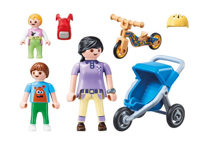Mamá con niños Playmobil