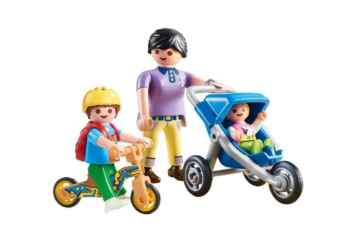 Mamá con niños Playmobil