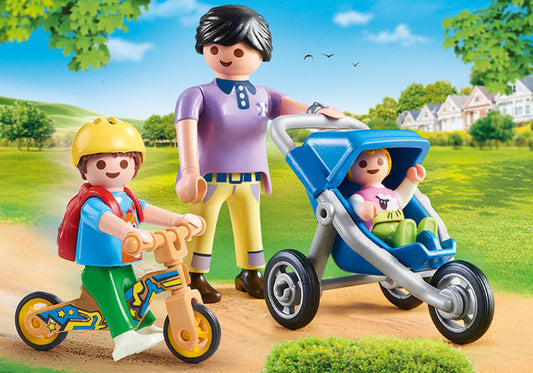 Mamá con niños Playmobil