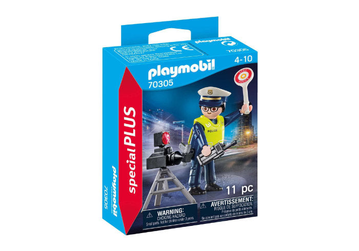 Policia con Radar Playmobil