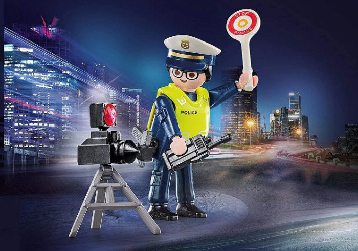 Policia con Radar Playmobil