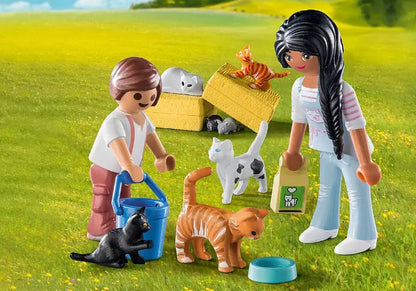 Familia de Gatos Playmobil