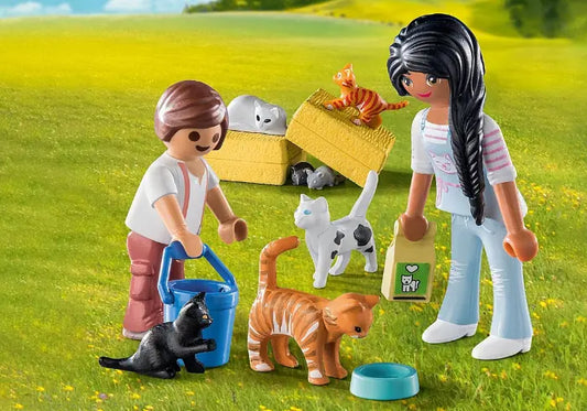 Familia de Gatos Playmobil