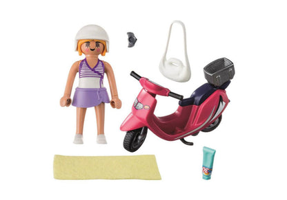 Chica con Scooter Playmobil